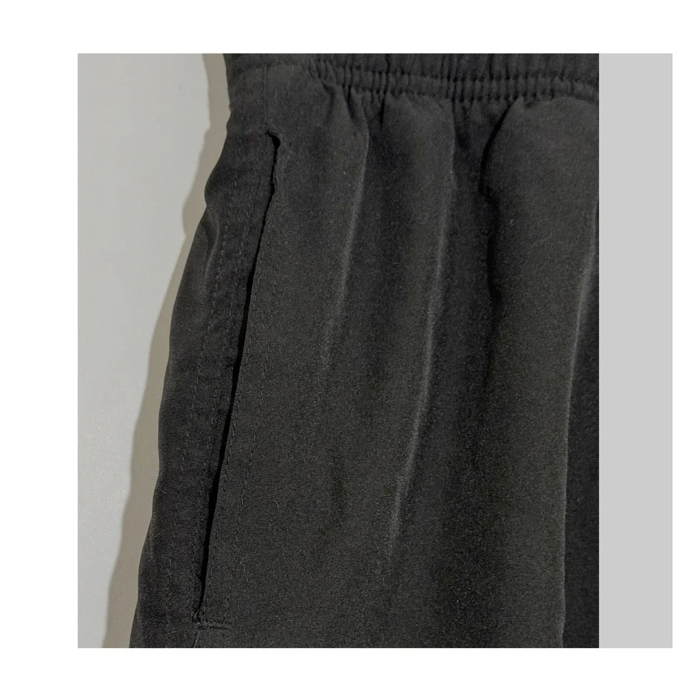 Mens Black Swim‎ Trunks Large Board Shorts Drawstring Mesh Liner Pockets